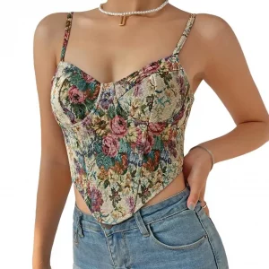 Y2K Summer Sexy Tank Top - Slim-fit Crop Vest for Women - Solid Color Sleeveless Party Shirt