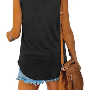 Y2k Summer Sleeveless Vest Tank Top - Loose Fit Casual Blouse