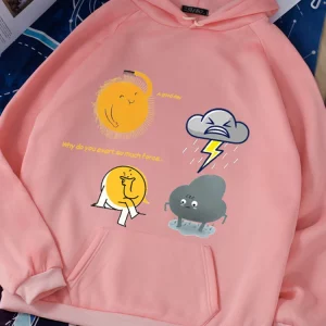 Y2K Summer Street Casual Hoodie with Cute Cartoon Print