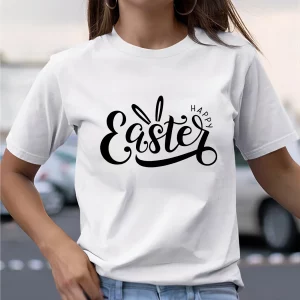 Y2K Summer Vibes Women's Easter Casual Round Neck T-Shirt