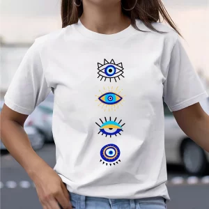 Y2K Summer Vibes Women's Easter Casual Round Neck T-Shirt