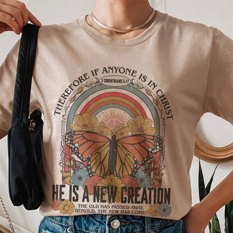 Y2K Vintage Aesthetic Women's T-Shirt | 90s Grunge Jesus Christian Tee