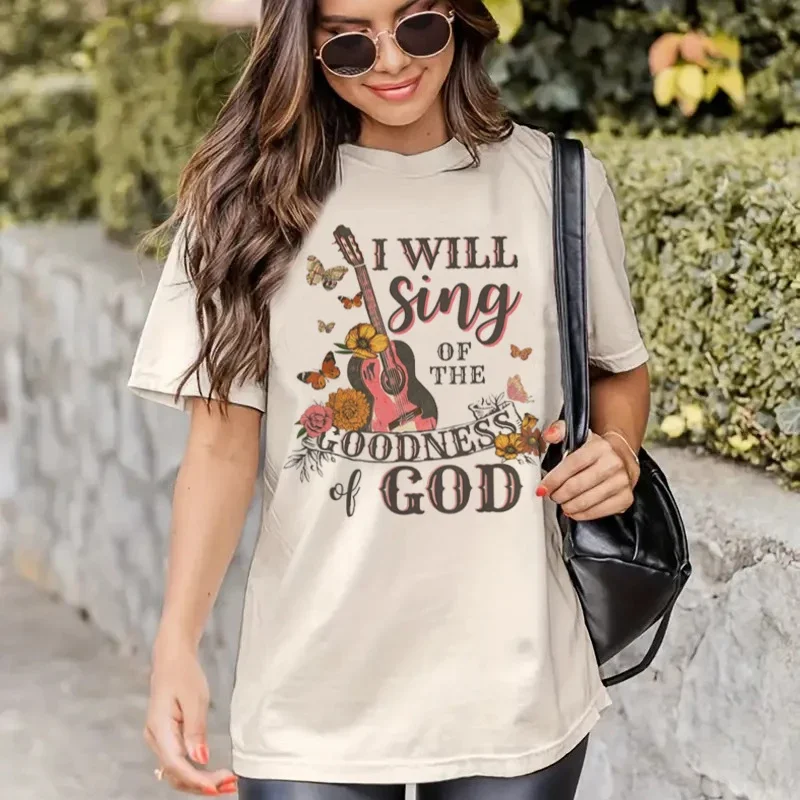 Y2K Vintage Boho Gospel Music T-Shirt - Christian Faith Tee