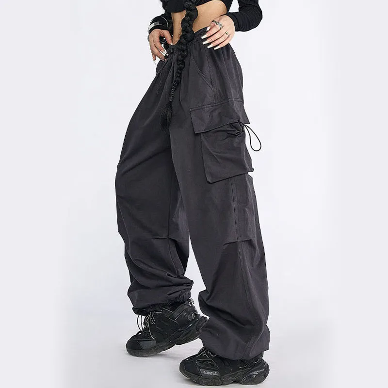 Y2K Vintage Cargo Pants - Harajuku Streetwear Wide Leg Trousers