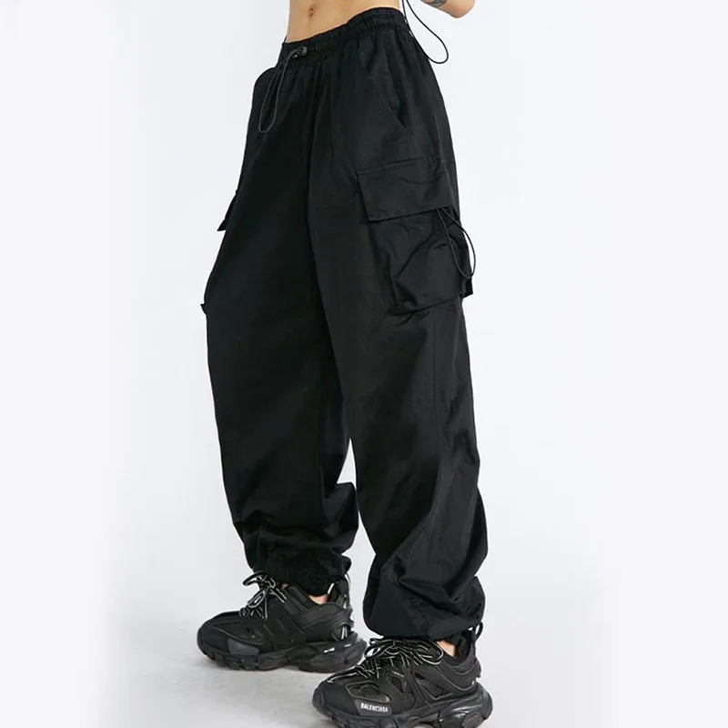 Y2K Vintage Cargo Pants - Harajuku Streetwear Wide Leg Trousers