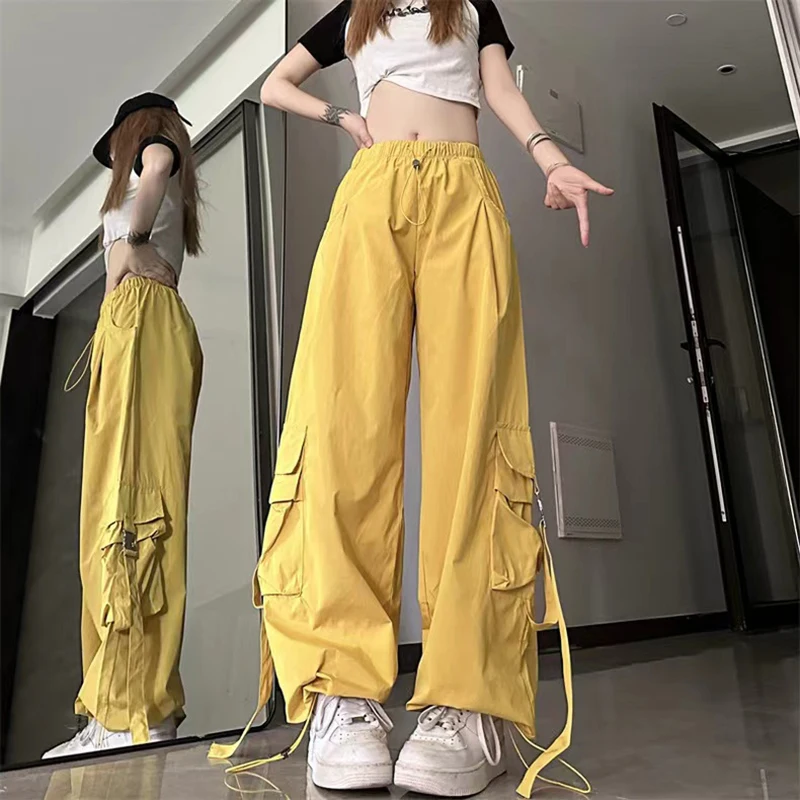 Y2K Vintage Cargo Pants - Oversized Streetwear Parachute Joggers