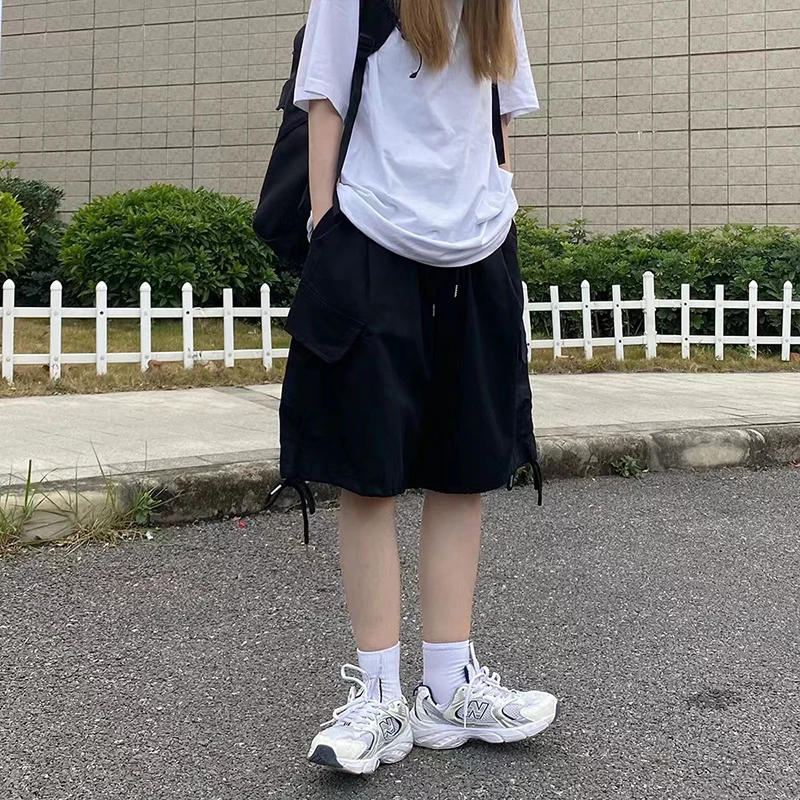 Y2K Vintage Cargo Shorts - Japanese Streetwear Loose Fit Women's Summer Fashion