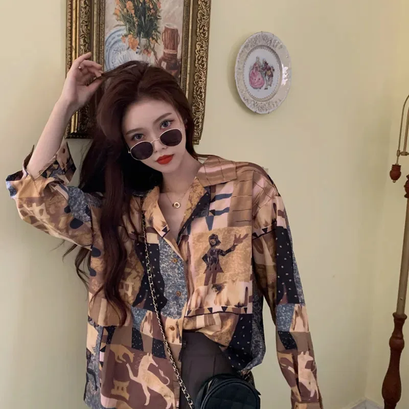 Y2K Vintage Chiffon Shirt - Grunge Summer Outfit - Retro Fashion Top