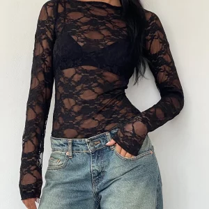 Y2K Vintage Lace-Up Backless Cropped Tee - Women's Sexy Floral Top