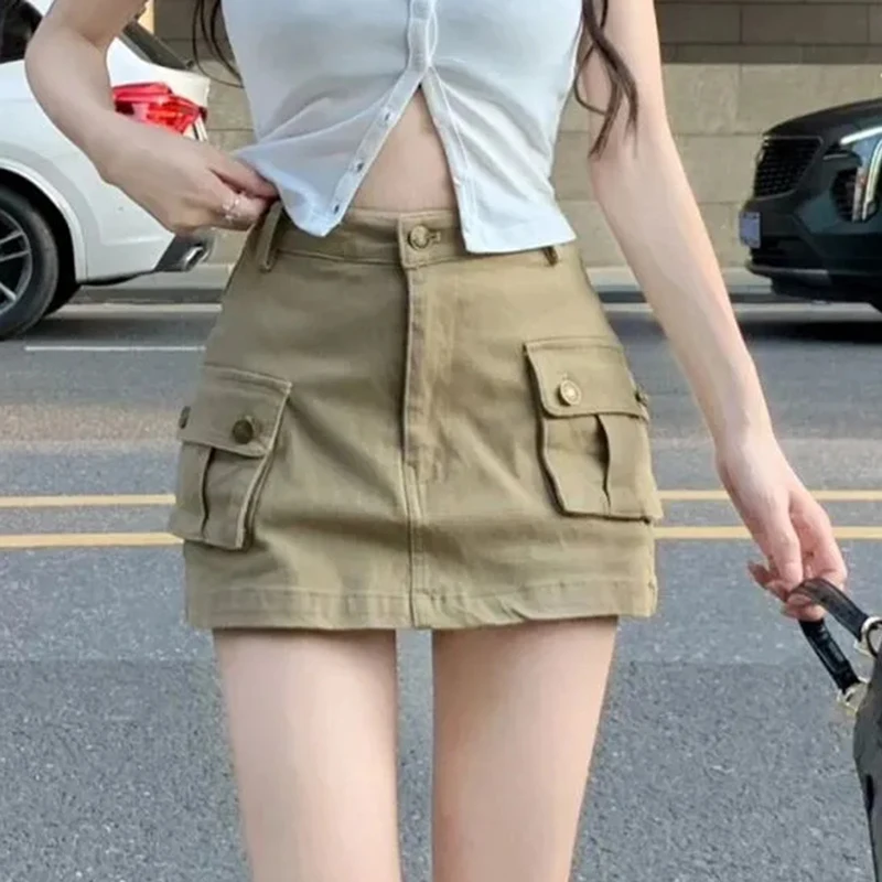 Y2K Vintage Mini Cargo Skirts - Summer Fashion Streetwear