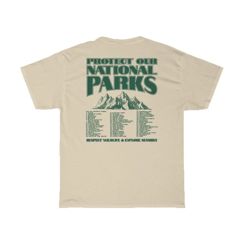 Y2K Vintage National Parks Back Print T-Shirt - Retro Aesthetic Outdoor Tee