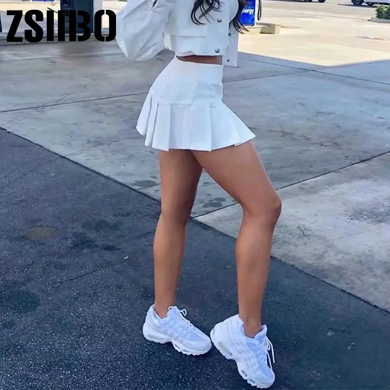 Y2K White Miniskirt: Korean Style Summer Fashion Statement